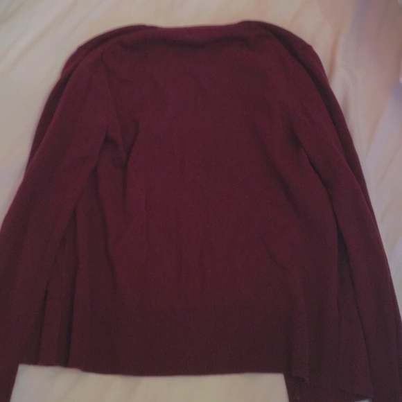 Burgundy Eddie Bauer Cardigan - Picture 5 of 5